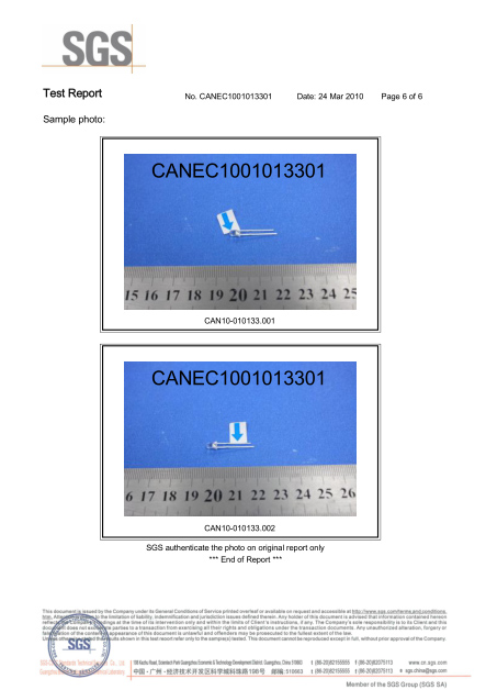 林欣公司EN62471光生物認證報告
